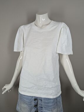 NATION LTD Savanna Flutter-Sleeve Top Optic White Medium